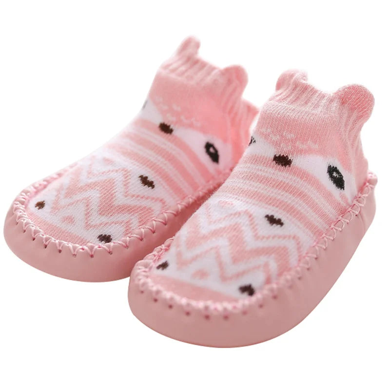 Baby Toddler First Walkers for Boy Girl Shoes Newborn Infant Anti Slip Knitted Cartoon Non-Slip Casual Ankle Sneaker 0-24 Months