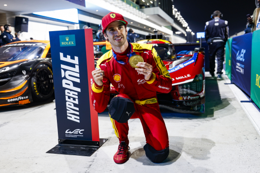Giovinazzi puts pre-season favourite Ferrari on pole in Qatar